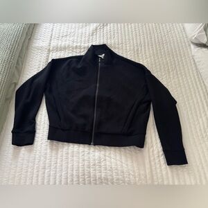SPANX Black Zip-Up Jacket